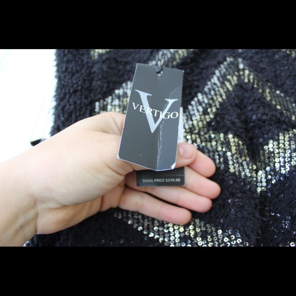 Vertigo | New Year’s Eve Chevron Strapless Party Dress - Picture 8 of 9